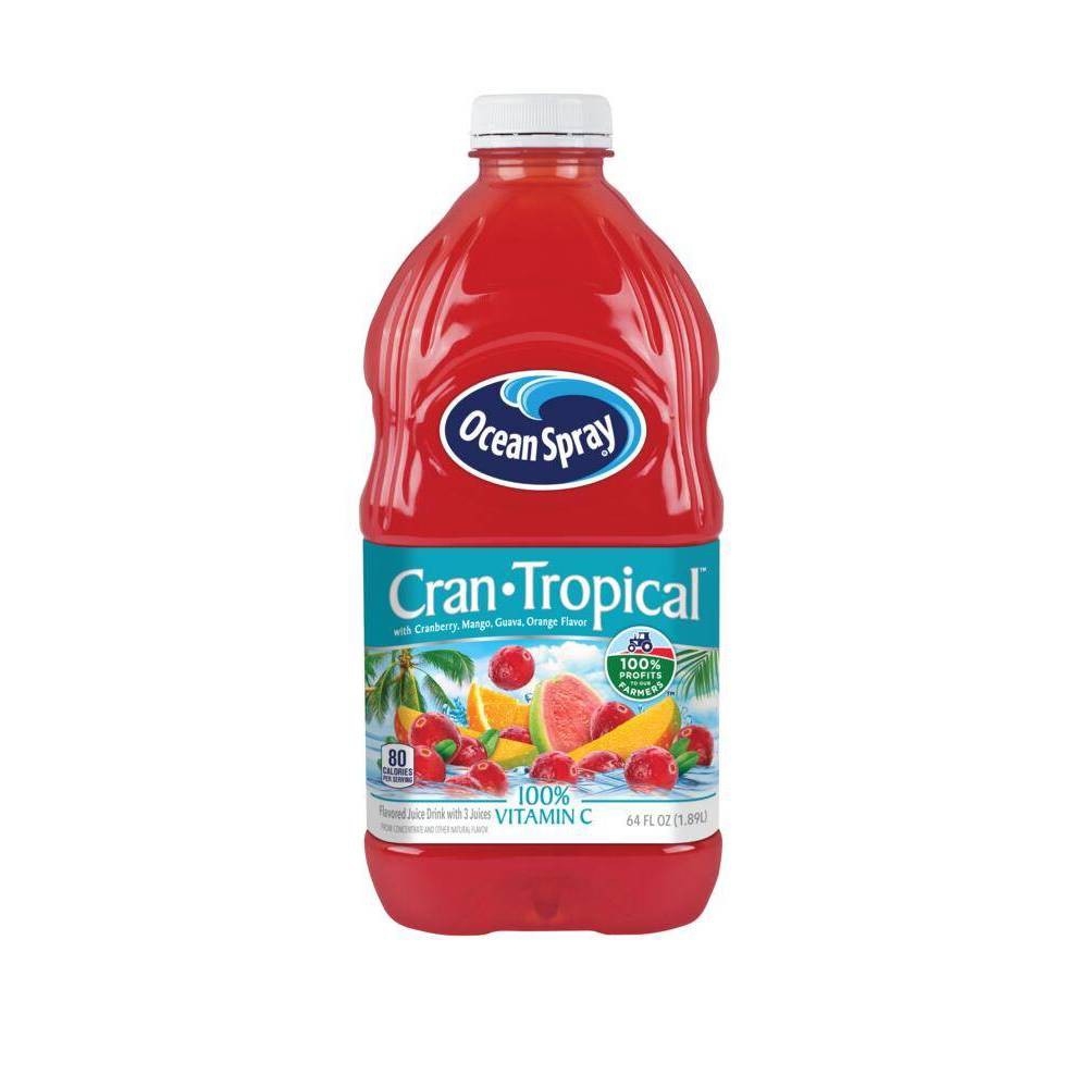 Ocean Spray, Cran Tropical Drink, 64 Oz (Case of 8)