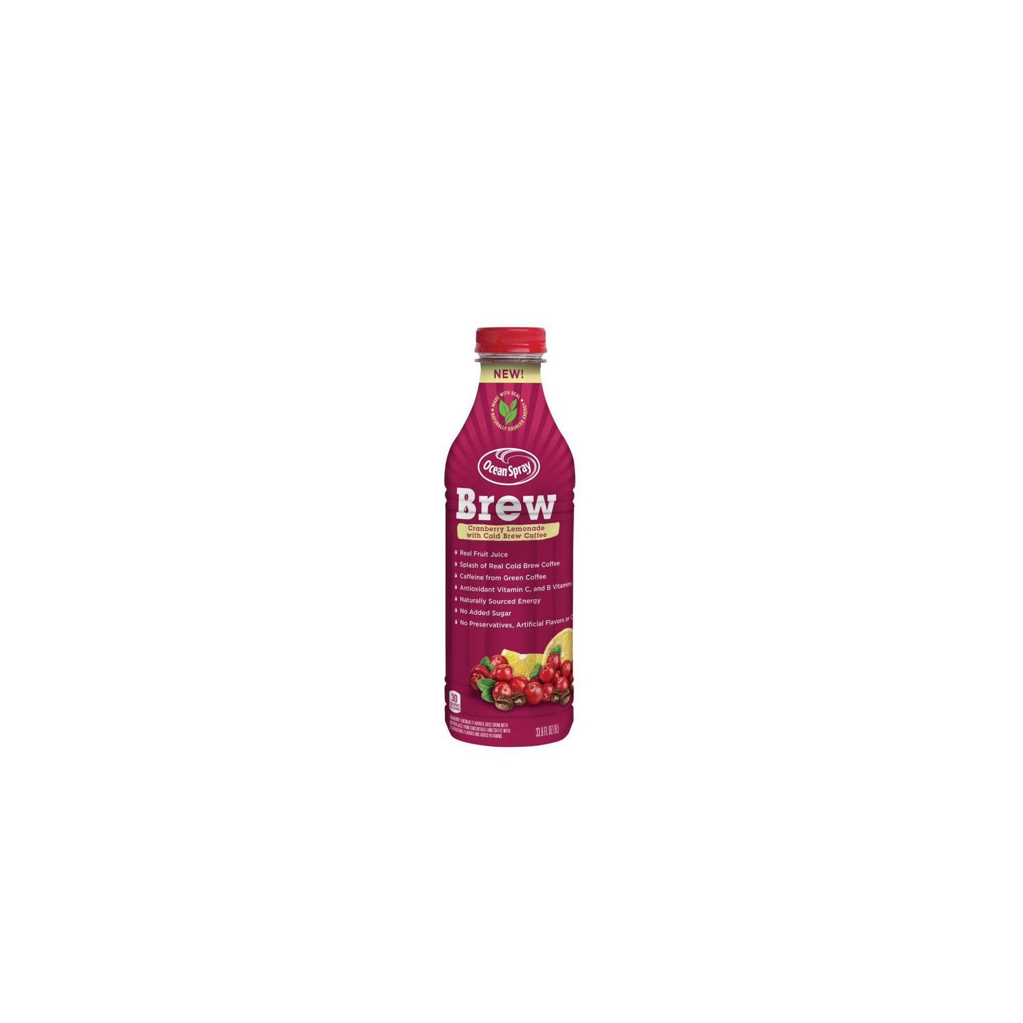 Ocean Spray Brew Cranberry Lemonade Juice - 33.8 Fl Oz Bottle thumbnail