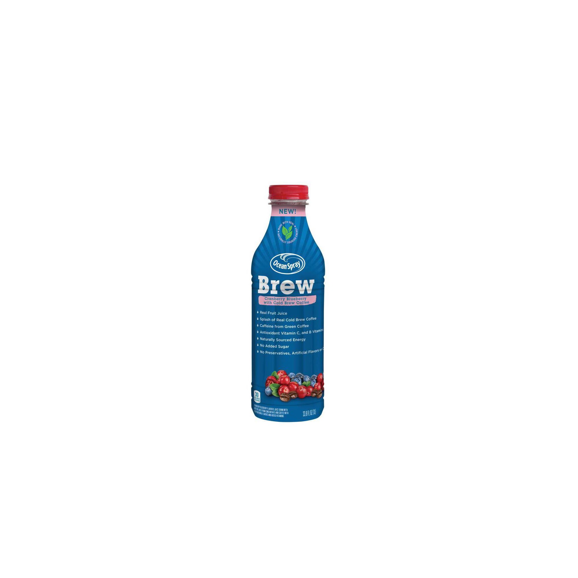 Ocean Spray Brew Cranberry Blueberry Juice - 33.8 Fl Oz Bottle thumbnail