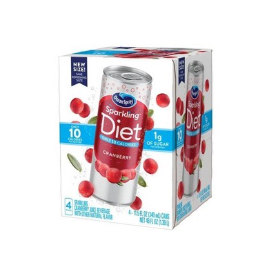 Ocean Spray, Sparkling Diet Cranberry Cans, 46 Oz (Case of 6) thumbnail