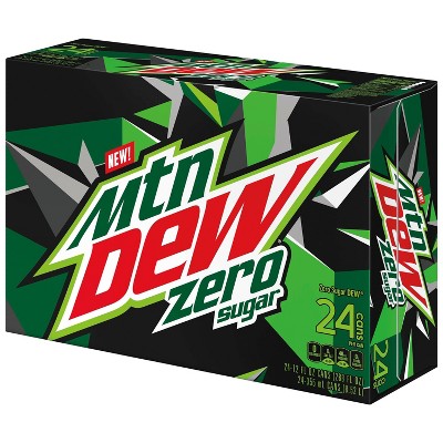 Mountain Dew Zero Sugar Citrus Soda Pop  12 Fl Oz  24 Pack Cans thumbnail