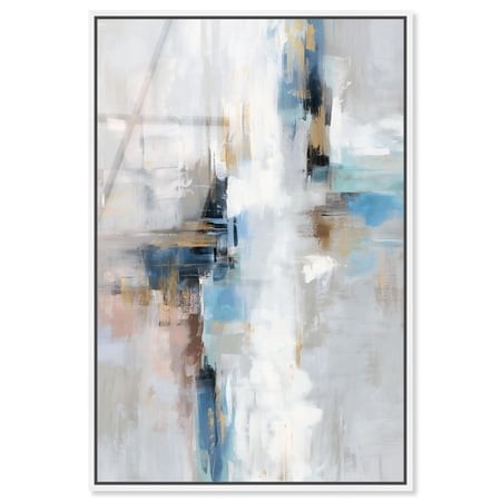 Ocean Spray I Framed High-Gloss Acrylic Glass Wall Art Green Abstract Art by Art Remedy  White Frame  10 X 15