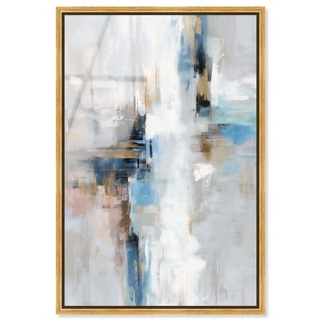 Ocean Spray I Framed High-Gloss Acrylic Glass Wall Art Green Abstract Art by Art Remedy  Gold Frame  10 X 15