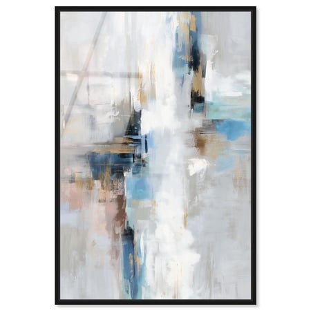 Ocean Spray I Framed High-Gloss Acrylic Glass Wall Art Green Abstract Art by Art Remedy  Black Frame  10 X 15