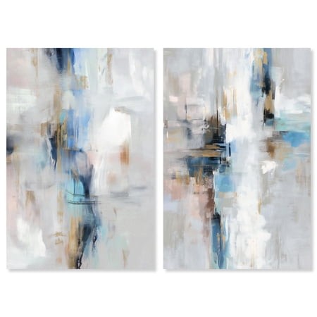Ocean Spray Series Duo Canvas Print Living Room Wall Art by Art Remedy  Gallery Wrapped  10 X 15