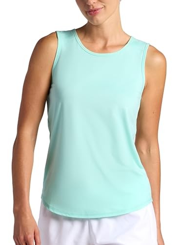 HEAD Women’s Breakpoint Racerback Scoopneck Tank Top, Slim Fit, Stretch Lightweight Material, Yucca, Medium