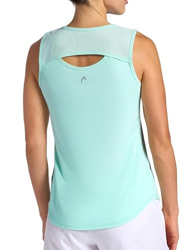 HEAD Women’s Breakpoint Racerback Scoopneck Tank Top, Slim Fit, Stretch Lightweight Material, Yucca, Medium thumbnail