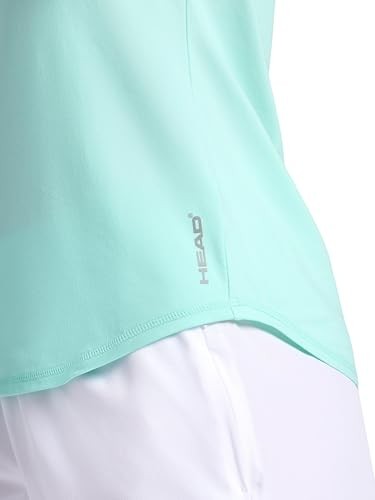HEAD Women’s Breakpoint Racerback Scoopneck Tank Top, Slim Fit, Stretch Lightweight Material, Yucca, Medium thumbnail