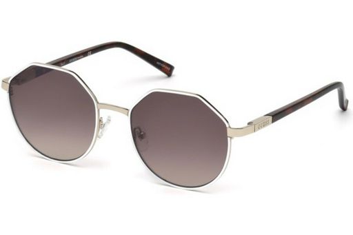 NWT Guess Sunglasses GU 3034 24F White Havana / Gradient Brown 53 Mm GU3034 NIB
