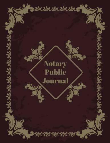 Notary Public Journal Notarial Record Log Book - Wide Ruled Entries Paper
