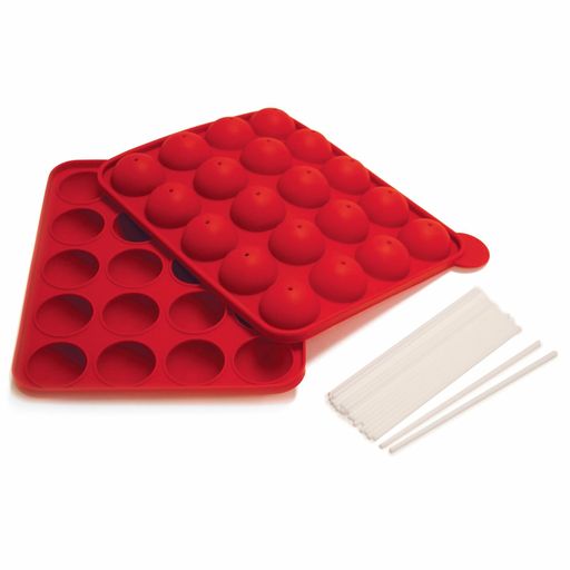 Norpro 3602 Silicone Cake Pop Pan (8 Inches High X 10.5 Red 10 Inch