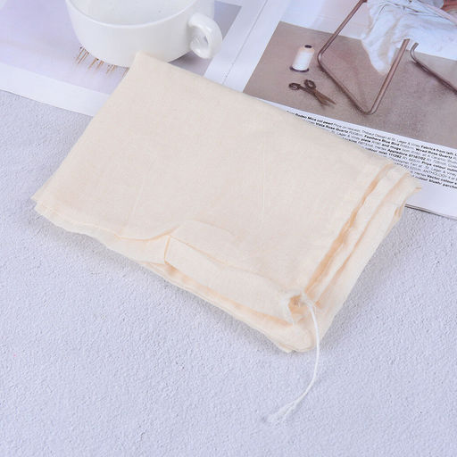 Reusable Nut Almond Milk Strainer Bag Tea Coffee Juices Filter Strainer Bag QP