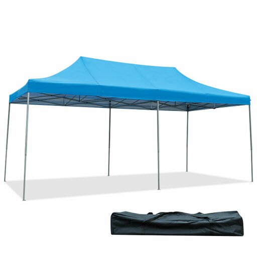 10 X 20 Instant Pop up Wedding Tent Folding Shelter Canopy Carry Bag Blue
