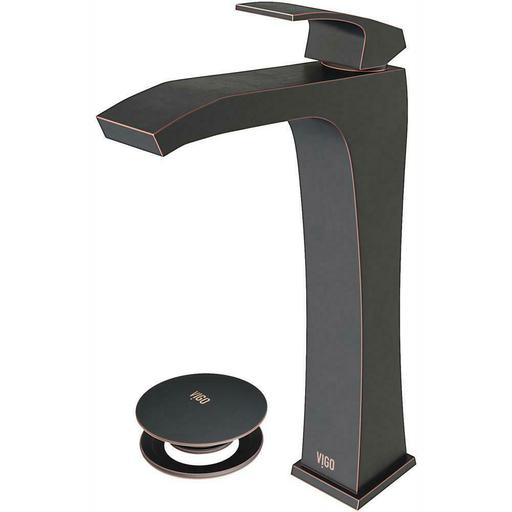 Blackstonian Single Hole Single-Handle Vessel Bathroom Faucet with Pop-up Drain