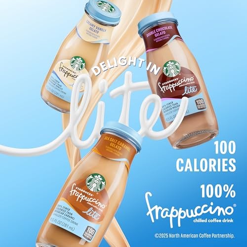 Starbucks Frappuccino Lite Chilled Coffee Drink Chocolate Hazelnut Gelato 9.5 Fl Oz thumbnail