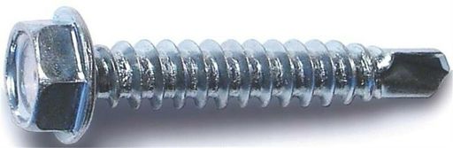 Screw Sht Mtl Zn Hex 8x1, No 10277, Midwest Enterprises