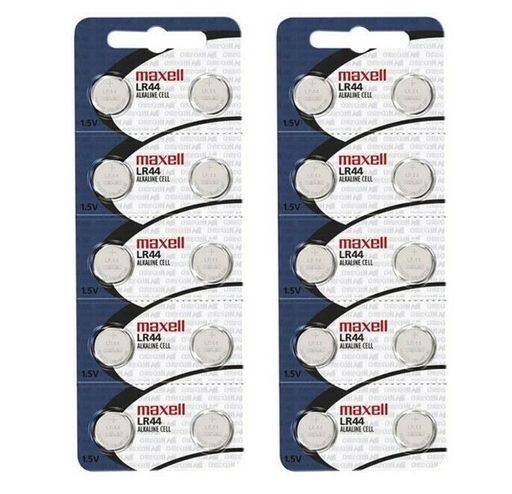 20 Maxell A76 LR44 Alkaline Button Cell Batteries 1.55V Exp.2022