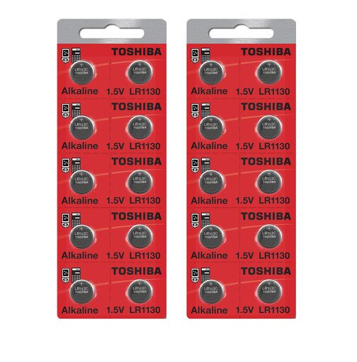 Toshiba LR1130 189 Alkaline 1.5 Volt Battery (20 Batteries)