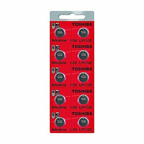 Toshiba 1130 / AG10 Alkaline 1.5 Volt Batteries 50 Pack