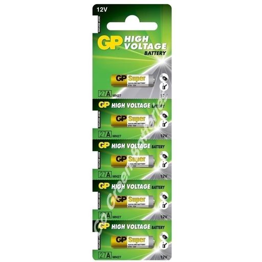 GP A27 27A MN27 GP27A L828 Alkaline Remote Control Battery 5 Pcs New Exp.2021