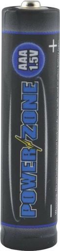 Battery Alkaline Card/16 Aaa, PartNo LR03-16P, by Powerzone, Single Unit