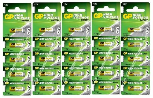 GP High Voltage Alkaline Battery 12V 23A Free Mercury Car Alarm 25 Pcs Exp.2021