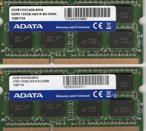 8GB (2x4GB) Lenovo ThinkPad T410 2516 2518 2519 2522 2537 2538 2539 DDR3 Memory