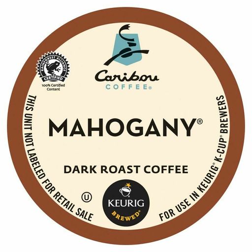 Caribou Coffee Mahogany Coffee Single-Serve K-Cup, Carton of 24