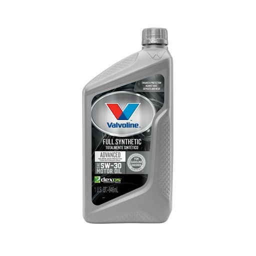 Valvoline Advanced Full Synthetic SAE 5W-30 Motor Oil 1 QT, Case of 6