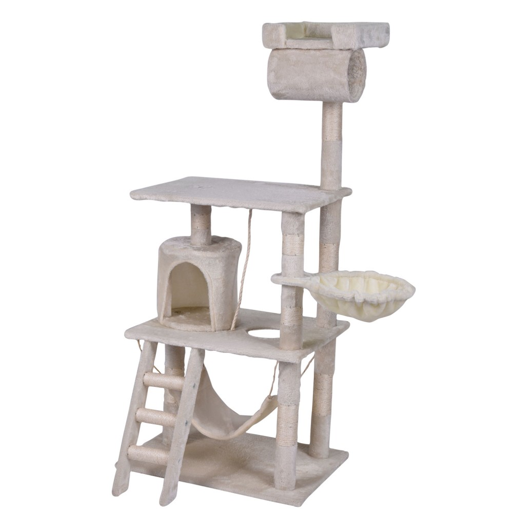 Katzen-Kratzbaum Mit Sisal Ob-7525 Beige