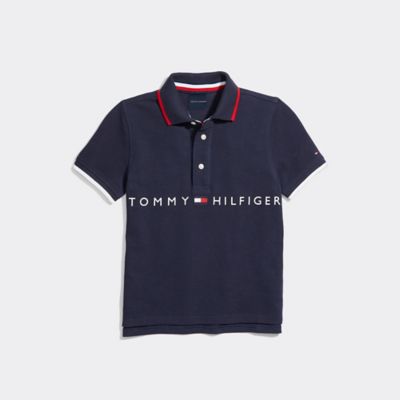 Tommy Hilfiger Boy's Adaptive Signature Polo Tbd - S