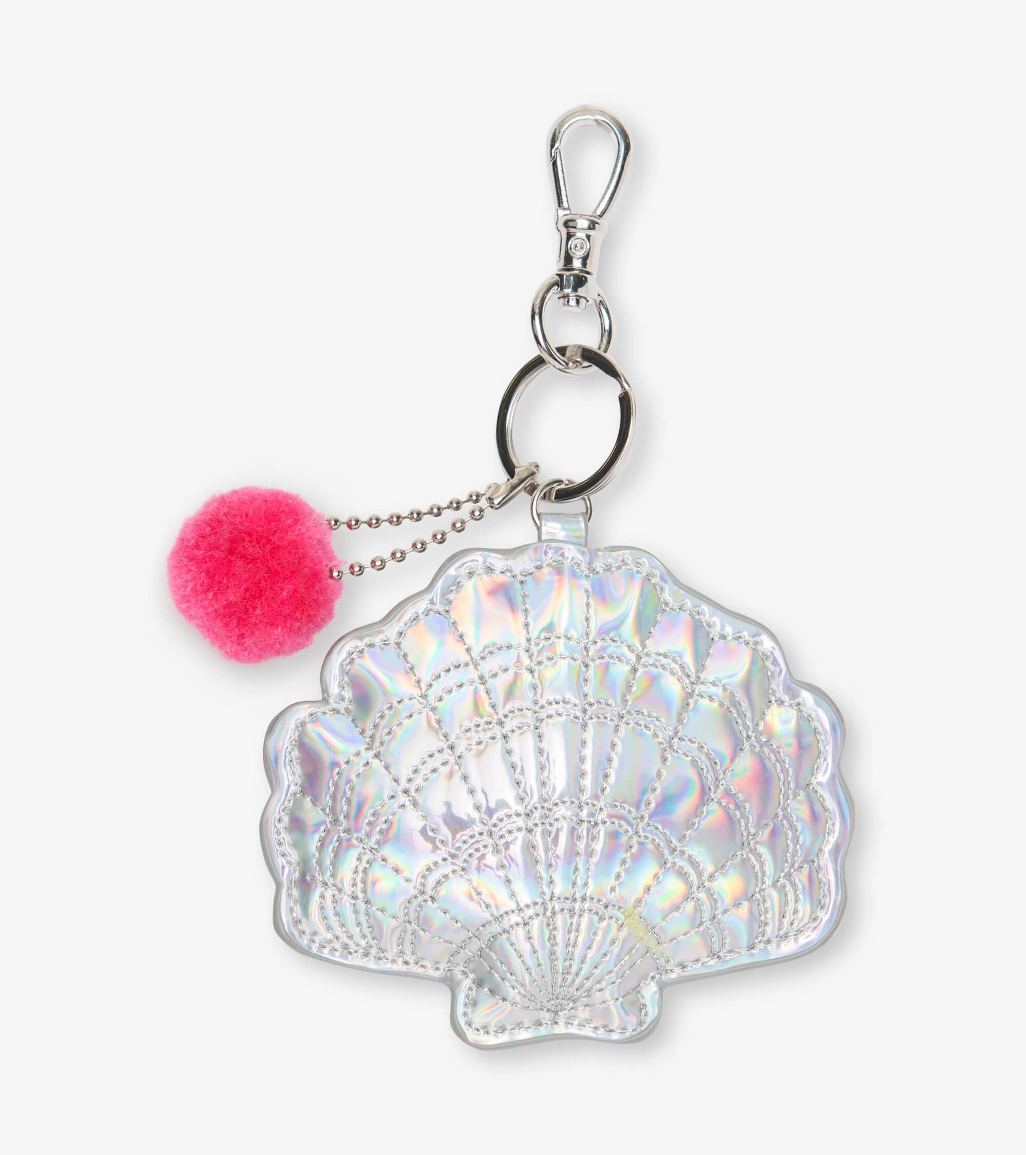 Holographic Shell Bag Charm