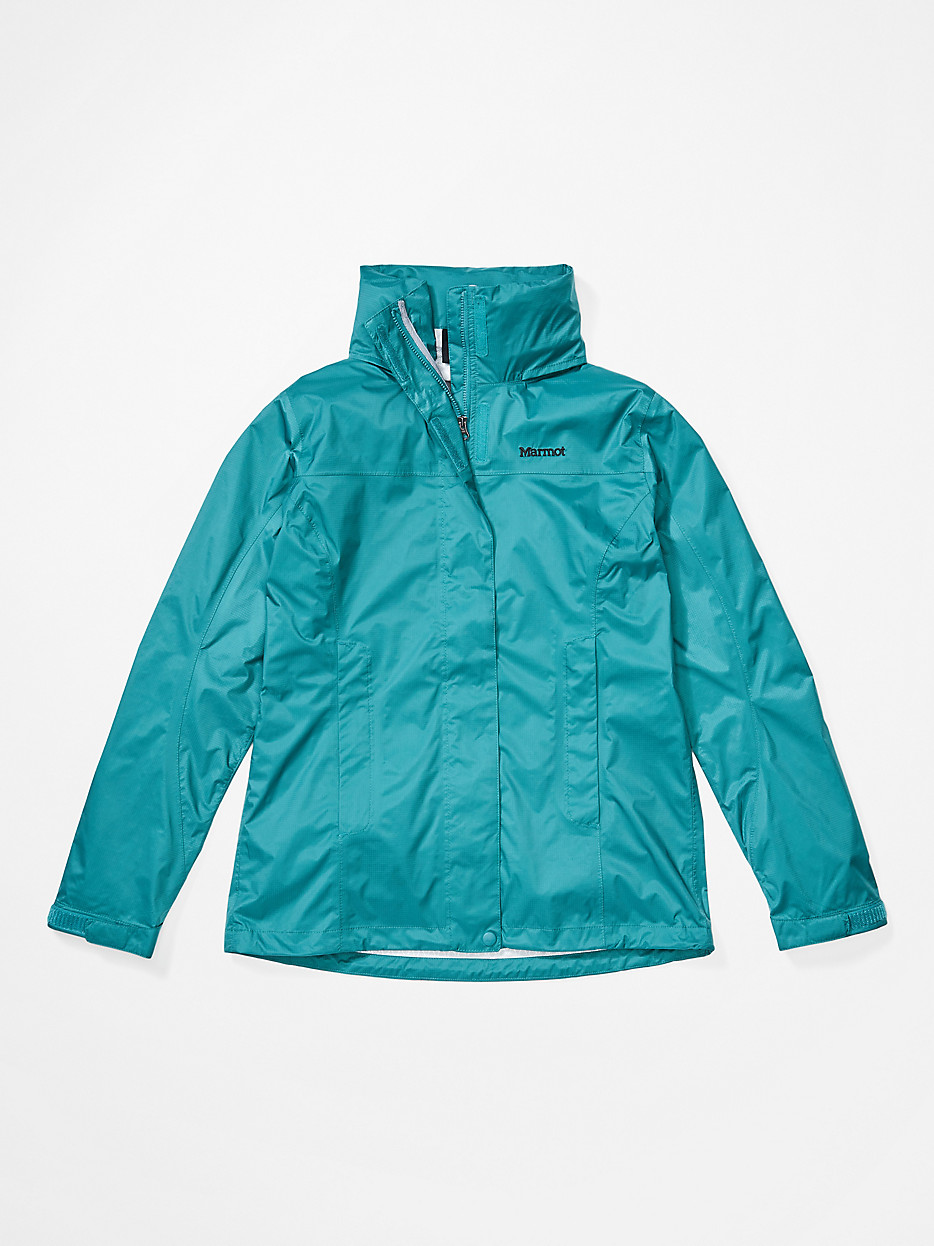 Marmot Mens and Womens Apparel Precip Eco Jacket - Women's Deep Jungle Medium Model: 46700-4973-M