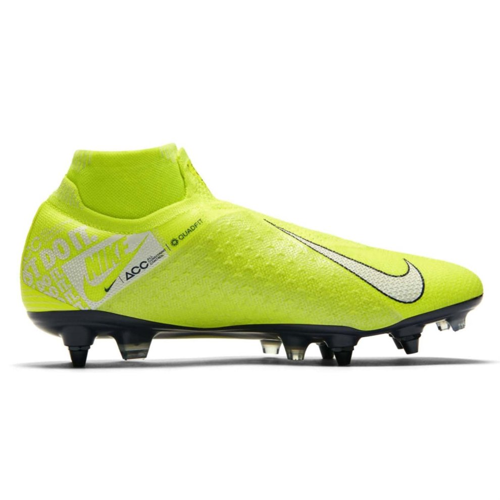 (10, Yellow) Nike Phantom Vision Elite DF SG Football Boots Mens Sports Trainers Footwear thumbnail