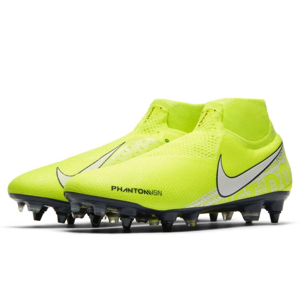 (10, Yellow) Nike Phantom Vision Elite DF SG Football Boots Mens Sports Trainers Footwear thumbnail