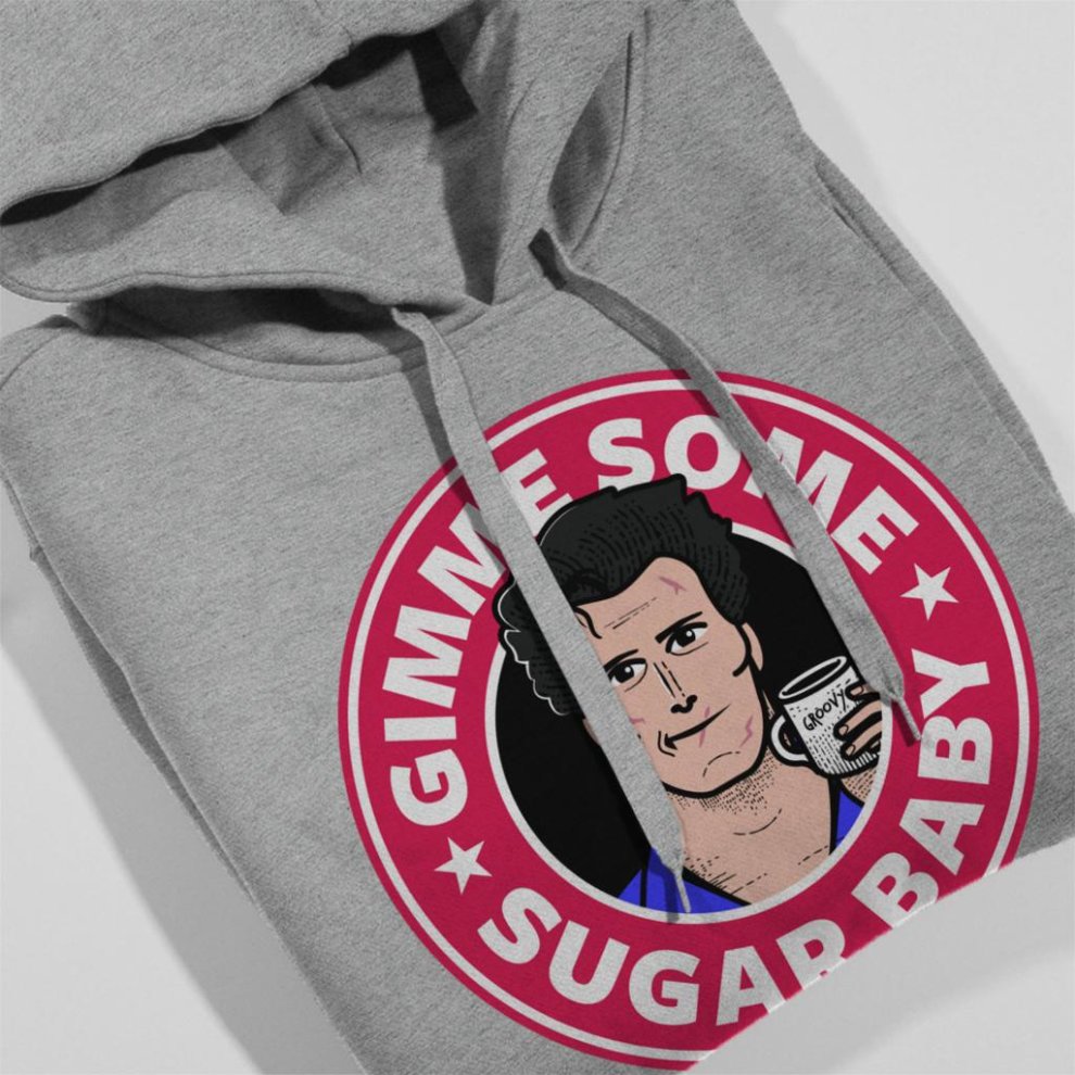 (X-Large (12-13 Yrs), Heather Grey) Gimme Some Sugar Baby Ash Army of Darkness Starbucks Logo Kid's Hooded Sweatshirt thumbnail