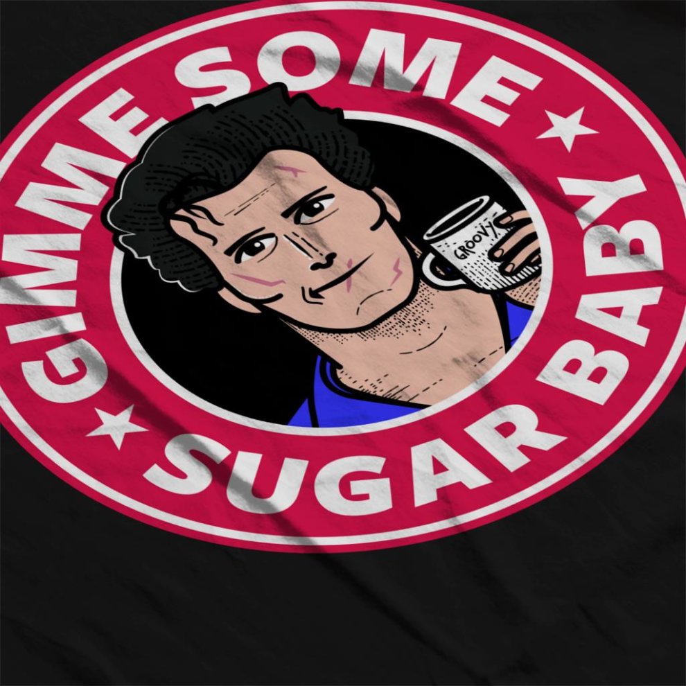 (X-Large (12-13 Yrs), Black) Gimme Some Sugar Baby Ash Army of Darkness Starbucks Logo Kid's T-Shirt thumbnail