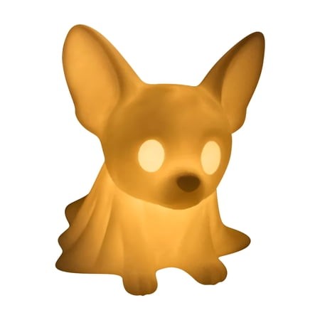 HIBIBUD 2026 New Halloween Corgi Ghost Lamp - Glowing Ghost Dog Figurines Spooky Decor Light Gifts for Dog Lovers Ideal for Home Decor Office Desk&Hal