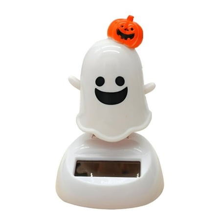 BESTSKY 2026 New Halloween Solar Powered Dancing Toys Ghost Solar Dancing Toy Car Solar Ghost Decoration Car Dashboard Solar Powered Dancing Ghost Sha