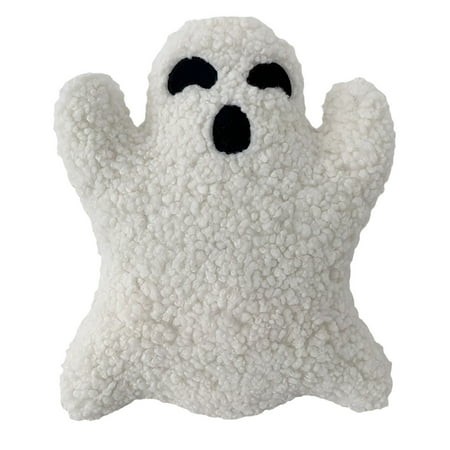 AUQ 2026 New Ghost Pillow Halloween Bedding Ghost-Shaped Pillow Ghost Throw Pillow Halloween Ghost Pillow Plush Toy Ghost Pillow Halloween Home Pillow