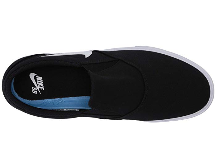 Nike Charge Slip SB Skateboard ' White' Black/Black/White/White Skate Shoes CT3523-001 (Size: US 10) thumbnail