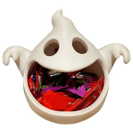 ACDANC 2026 New Halloween Candy Bowl Bucket Basket Halloween Bowls for Candy Trick or Treat Bowl Snack Dessert Bowl Ghost Shape Home Decor Tabletop De