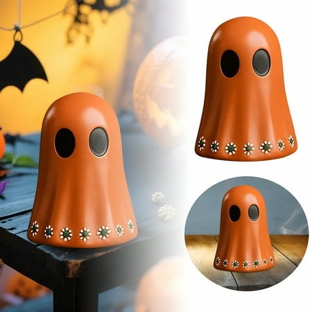 XIBUFE 2026 New Day of the Dead Resin Mexican Ghost Figurines Dia De Los Muertos Ghost Statue Terracotta Halloween Ghost Figurine Cute Ghost Statue