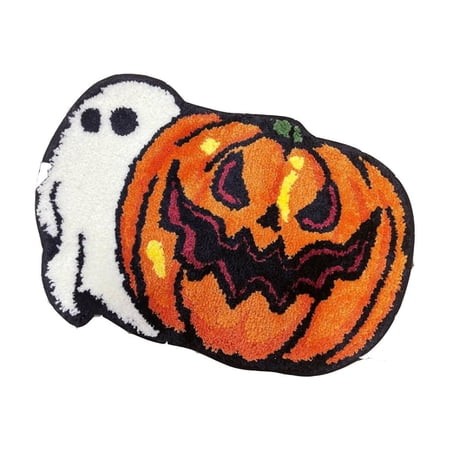 RLESO 2026 New Halloween Doormat Ultra Soft Microfiber Halloween Decoradorable Ghost Design Door Mat for Front Door Entryway Porch Style 9