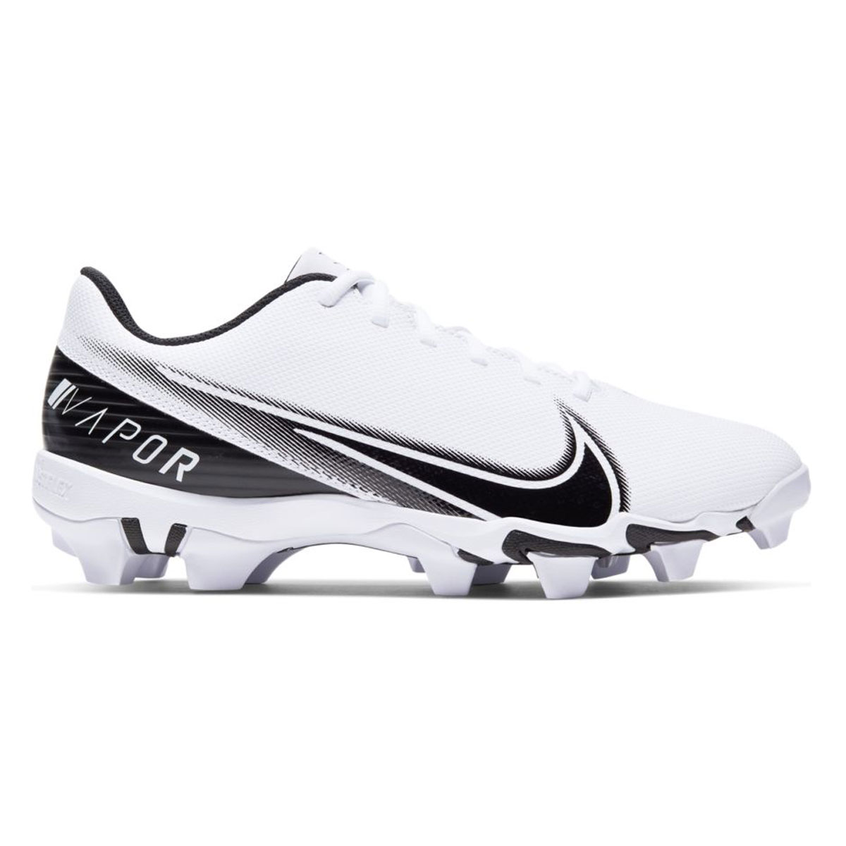 Nike Men's Vapor Edge Shark Low Top Football Cleats White/Black, 08.5 / 10 - Football at Academy Sports