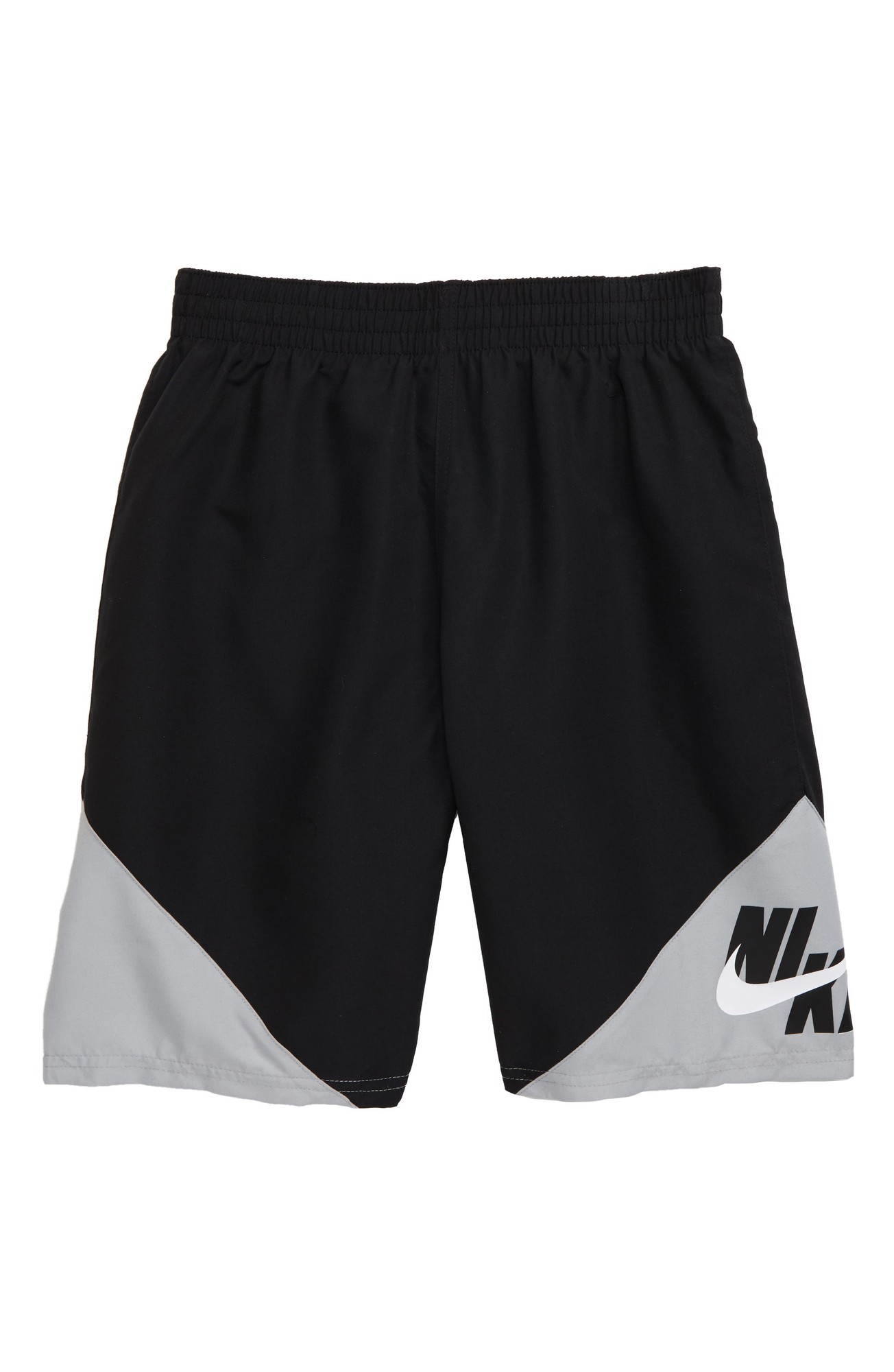 Nike Kids 8 Jackknife Volley Shorts (Little Kids/Big Kids) (Black) Boy's Swimwear