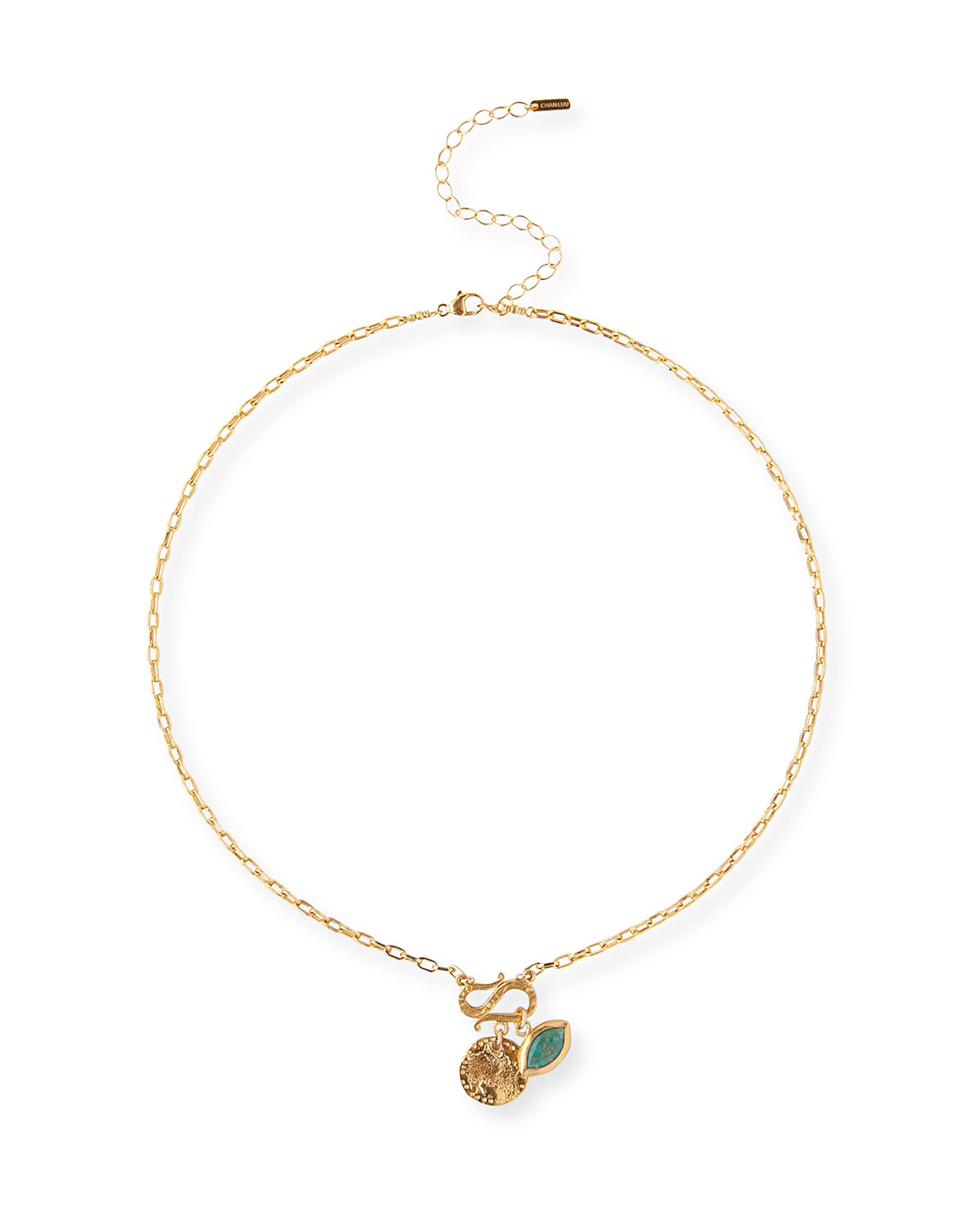 Mexican Turquoise Charm Necklace