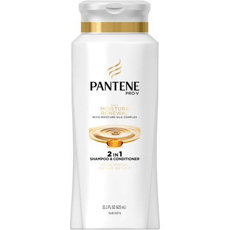 Pantene Pro-V Daily Moisture Renewal 2in1 Shampoo and Conditioner 21.1 Fl Oz - Moisturizing 2 in 1 Shampoo and Conditioner