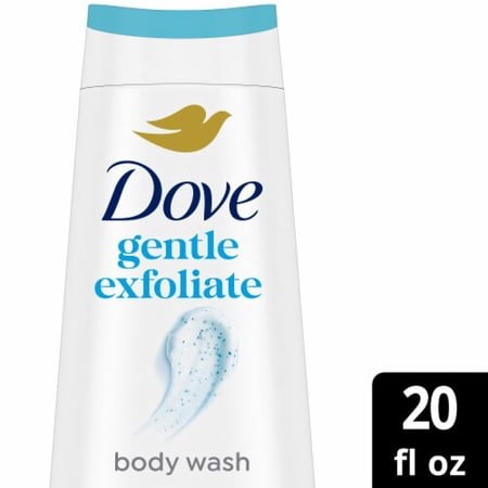 Dove Body Wash for 24hr Lotion-Soft Skin Gentle Exfoliate  Sea Minerals Moisturizing Skin Cleanser 20 Fl Oz - Pack of 2