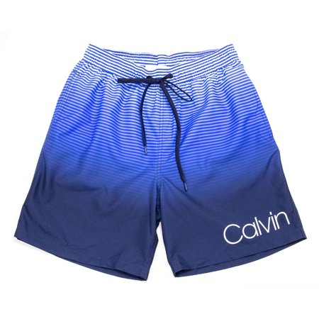 Calvin Klein Men S Modern Volley Swim Shorts  Medieval Blue S - US